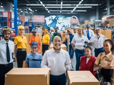 跨境电商物流，选择物流小能手，让购物更放心，爆_strength！